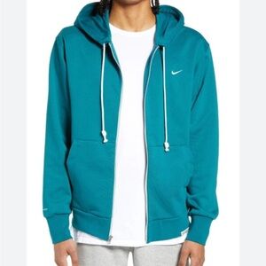 Nike Standard Issue Dri-fit Cotton Blend Hoodie In Geode Teal